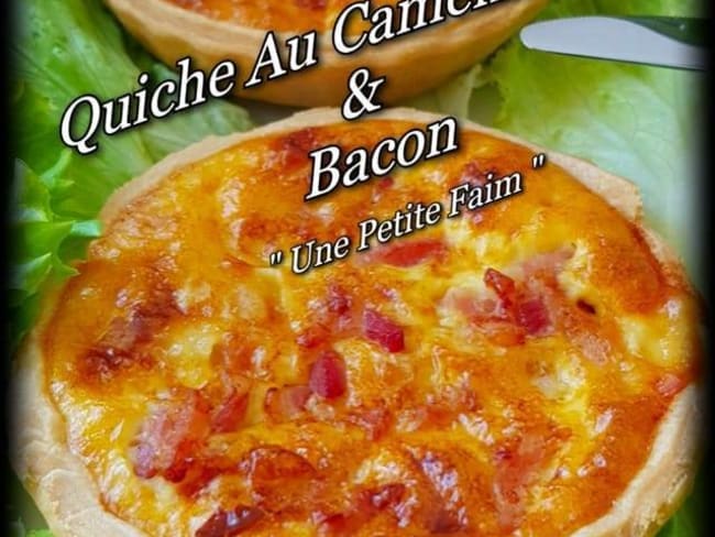 Quiche au camembert et bacon