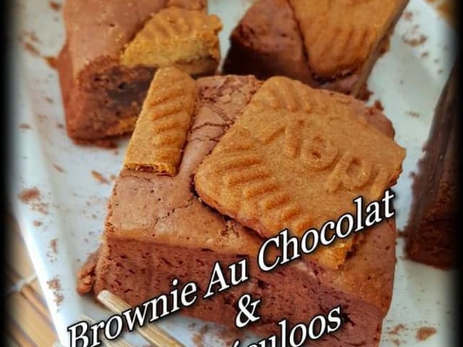 Brownie au chocolat et spéculoos