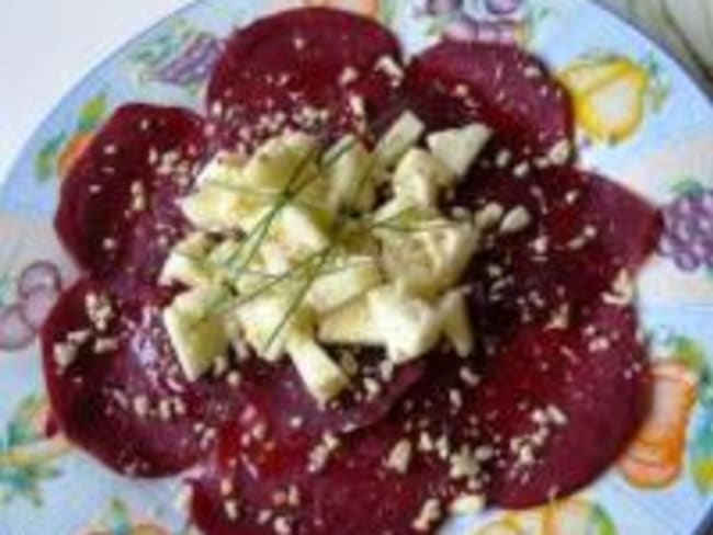 Carpaccio de Betteraves aux Pommes