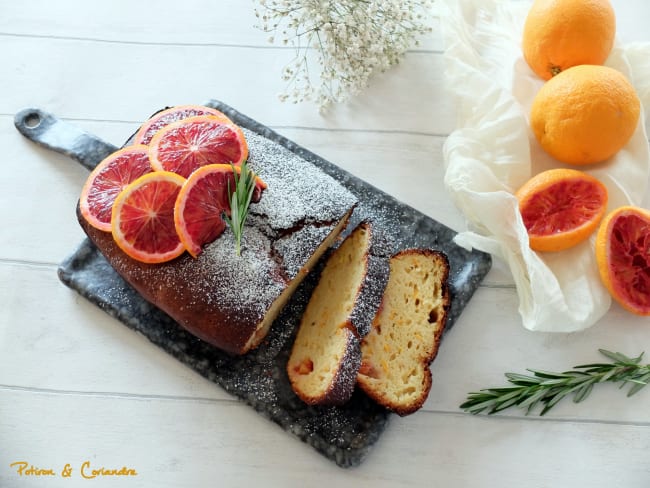 Cake moelleux à l'orange sanguine et huile d’olive