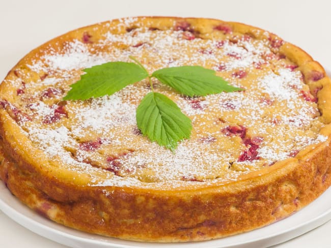 Gâteau de pain du matin aux framboises