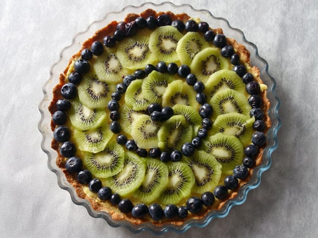 Tarte myrtilles kiwi