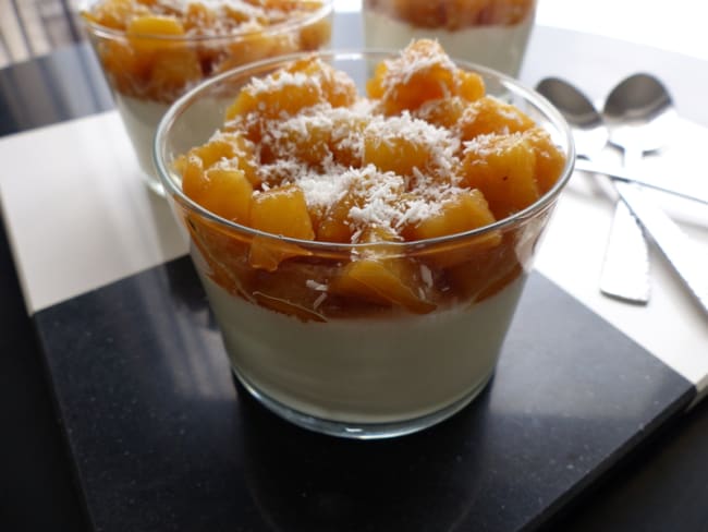 Panna cotta « Piña Colada »