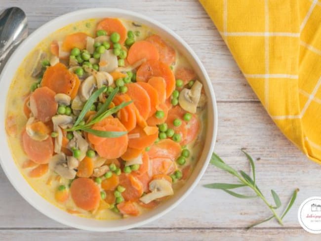 Blanquette de légumes à l'estragon