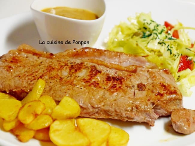 Entrecôte et sauce au poivre Potier