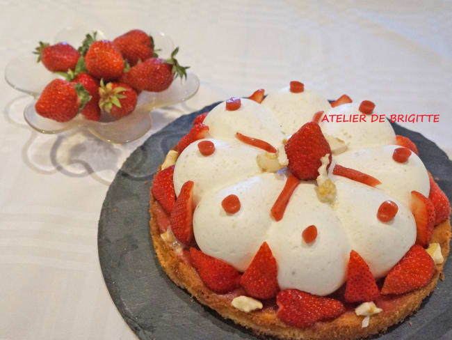 Tarte aux Fraises et Nougat