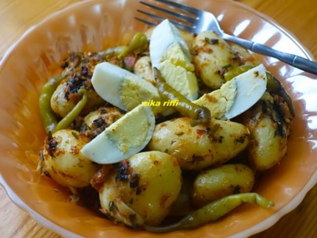 TORCHI BATATA OU BATATA M'CHARMLA - SALADE DE POMMES DE TERRE 