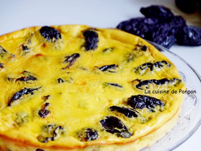 Clafoutis de pruneaux au Patxaran, façon Alain Ducasse