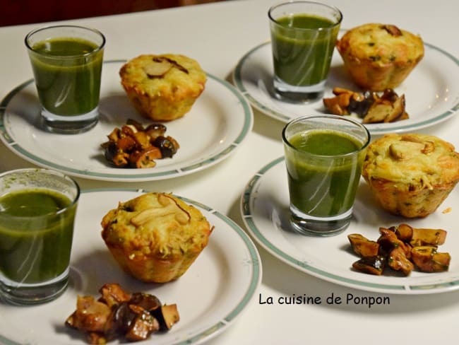 Muffin aux champignons des bois