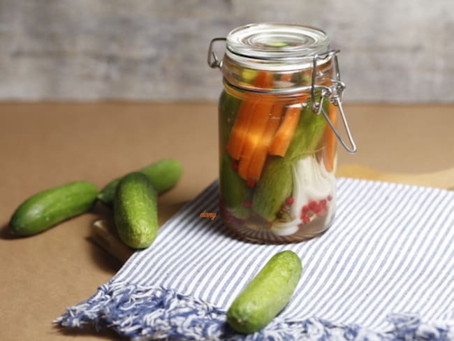 Pickles de mini concombres