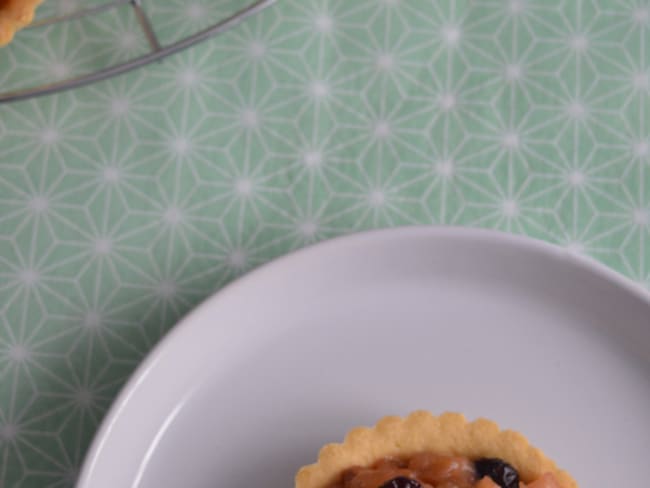 Tartelettes sablées pomme rhubarbe et érable