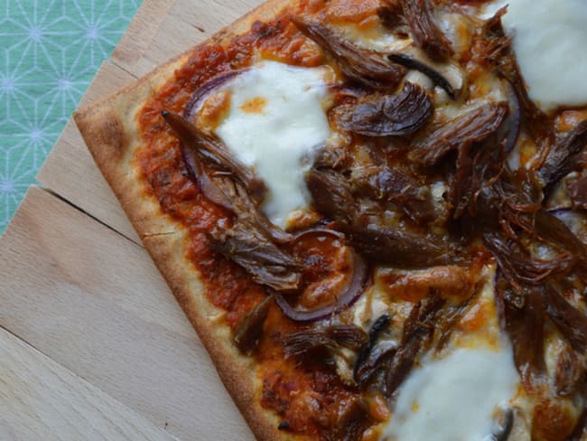 Pizza au confit de canard