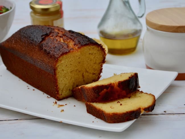 Cake au citron, miel et huile d’olive  