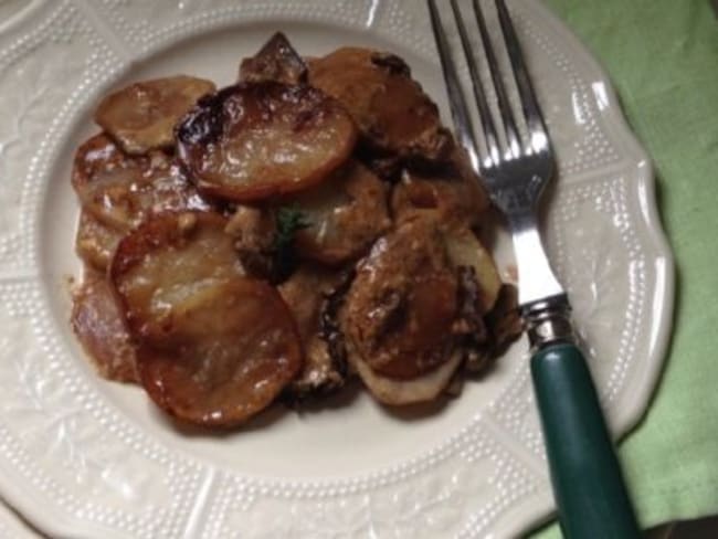 Estouffe de pommes de terre aux cèpes séchés