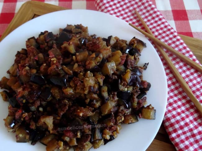 Aubergines aux merguez "à l'asiatique"