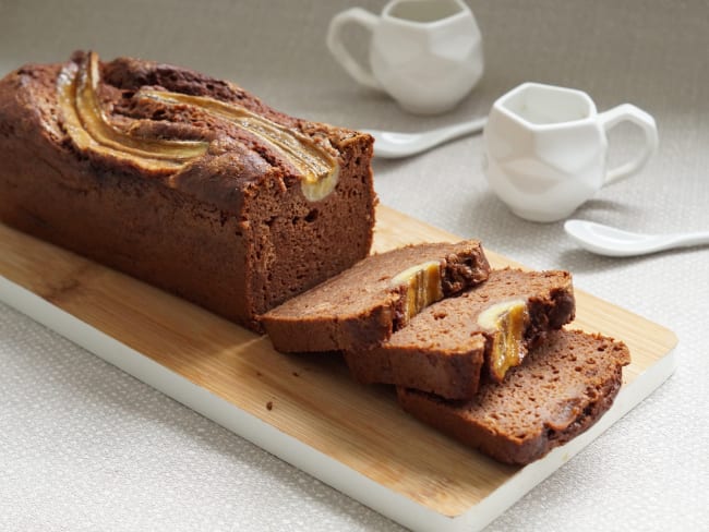 Banana bread au chocolat et aux noix de pécan