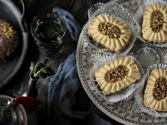 Gateau Eid tunisien à la farine de pois chiche