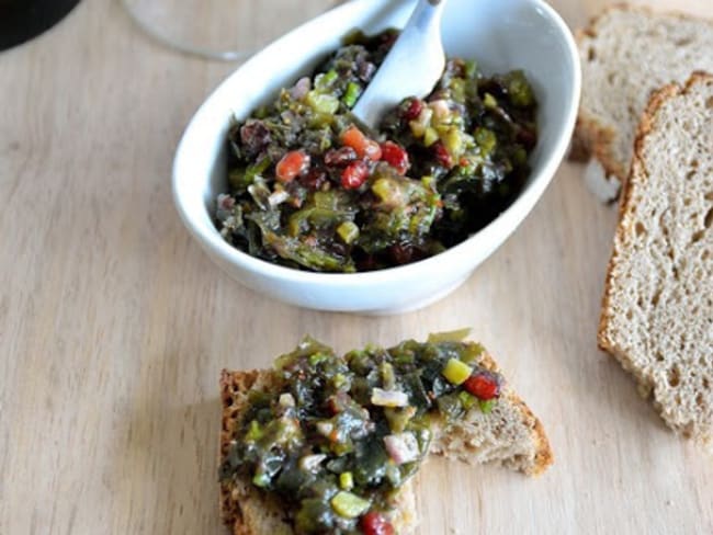 Tartare d'algues d'après le Chef Philippe Renard