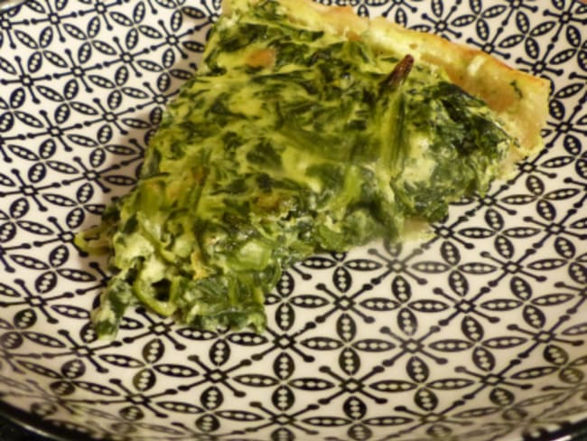 Tarte aux restes de raclettes et épinards