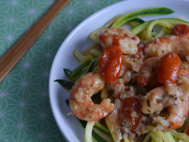 Crevettes pimentées au lait de coco