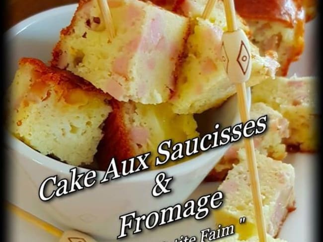 Cake aux saucisses et fromage