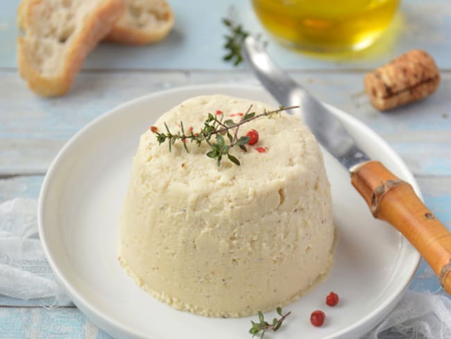 Fromage végétal sans lactose à l'okara