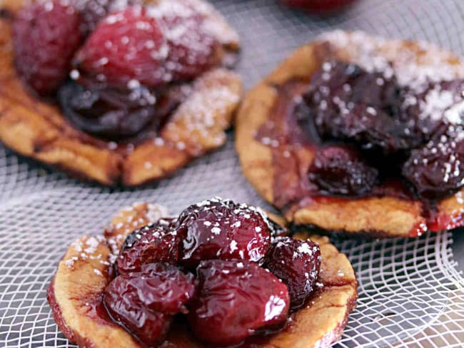 Tartelettes rustiques aux cerises confites