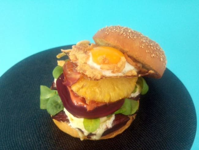 Burger de hampe à l'australienne