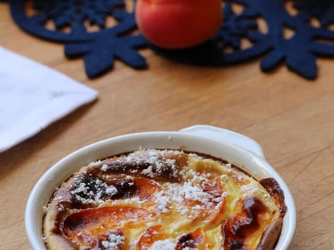 Clafoutis individuels aux abricots