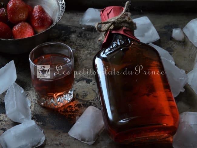 Liqueur vodka fraise aux fruits frais