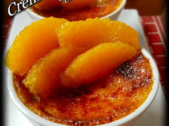 crème brûlée à l'orange