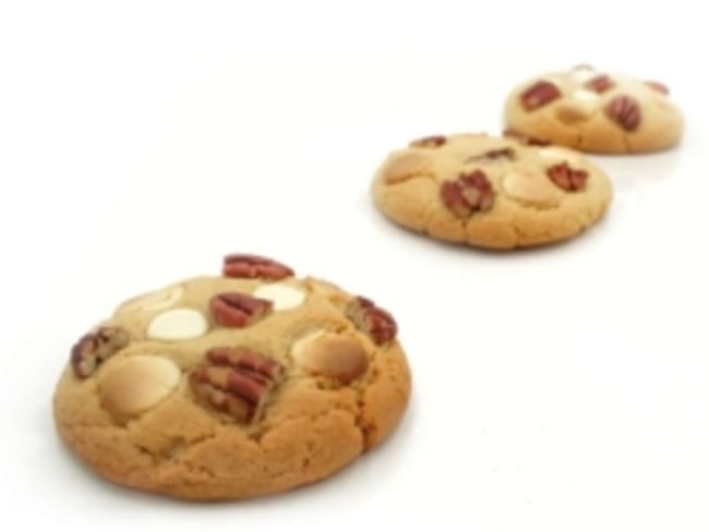 Cookies faciles au beurre de cacahuètes, chocolat blanc et noix de pécan