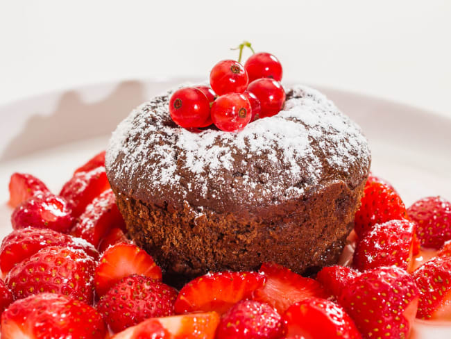 Mon fondant au chocolat aux fruits rouges