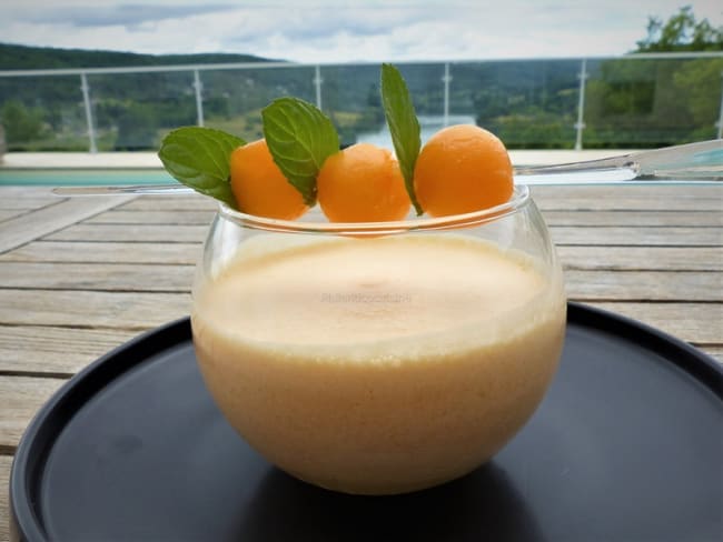 Mousse de melon sans gluten