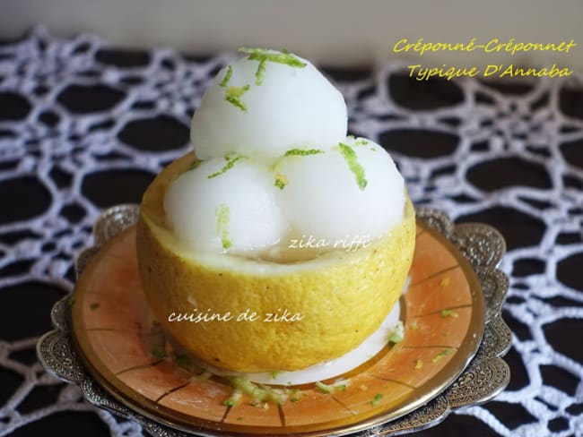 Creponne-sorbet citron