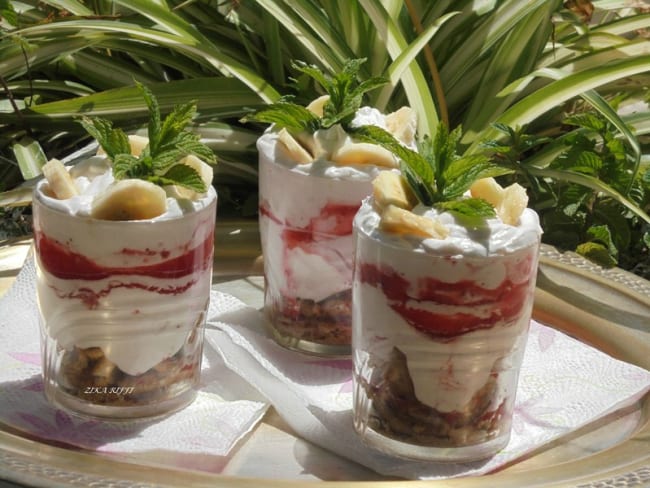 Tiramisu bananes fraises