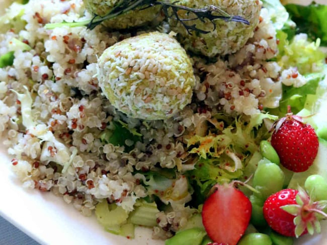 Salade de quinoa et falafels