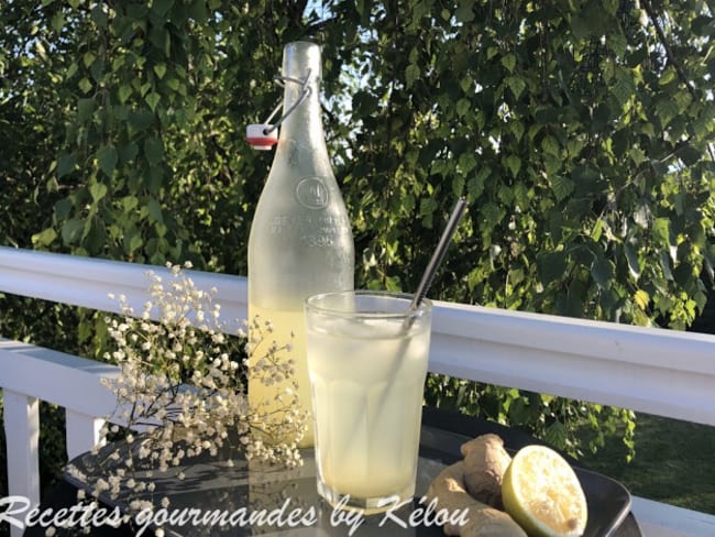 Limonade au citron et au gingembre