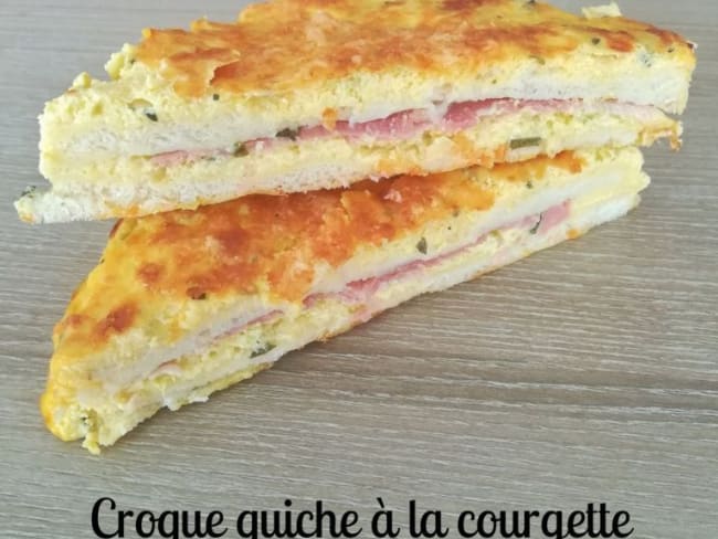 Croque-quiche à la courgette, au companion ou non