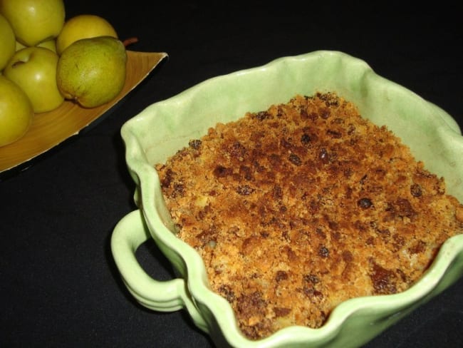 Crumble de cookies aux fruits