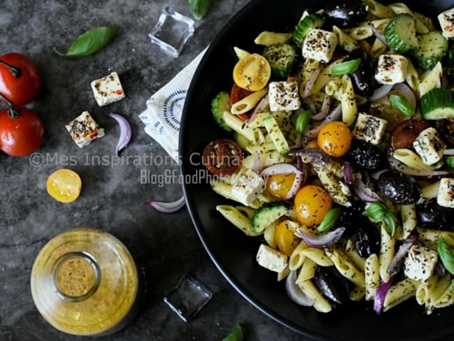 Salade de penne à la grecque