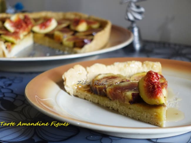 TARTE AMANDINE AUX FIGUES FRAÎCHES DU JARDIN