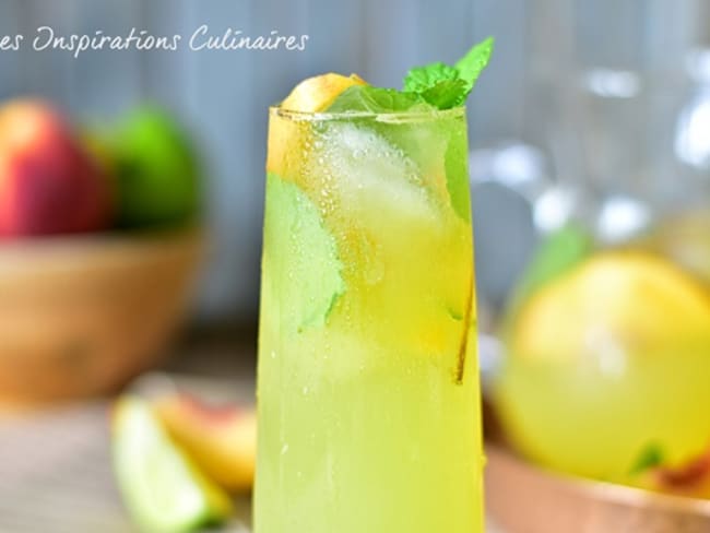 Mojito : cocktail de pêches sans alcool