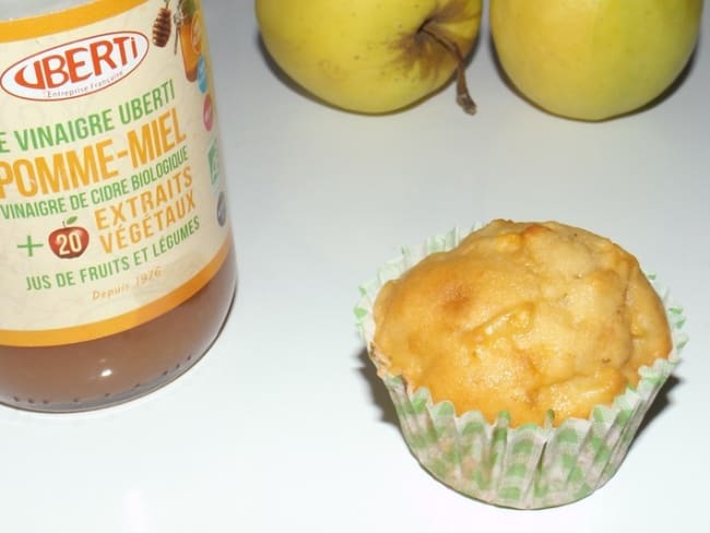 Muffins moelleux aux pommes et au vinaigre de cidre