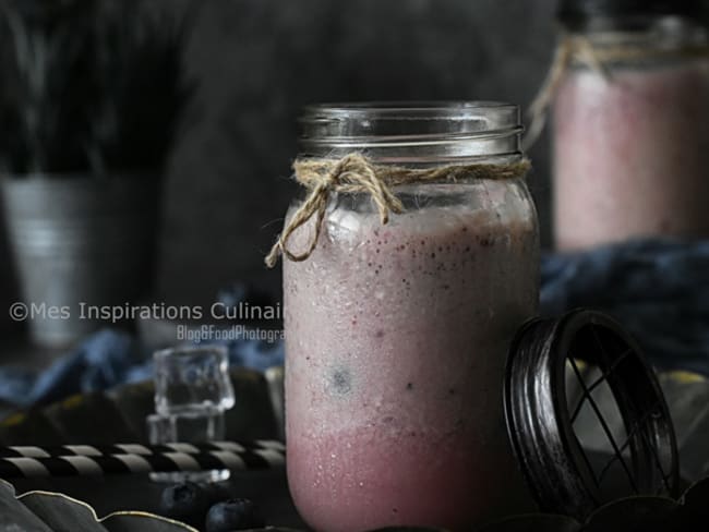 Smoothie aux Pasteque Fraise et banane