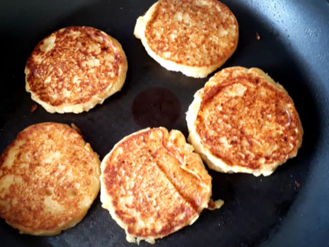 Pancake banane, maïs, huile de coco