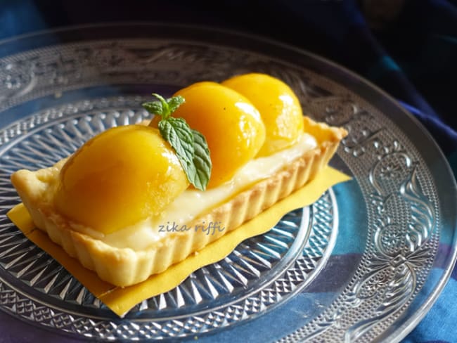 Tartelettes aux abricots et crème aux noix de cajou