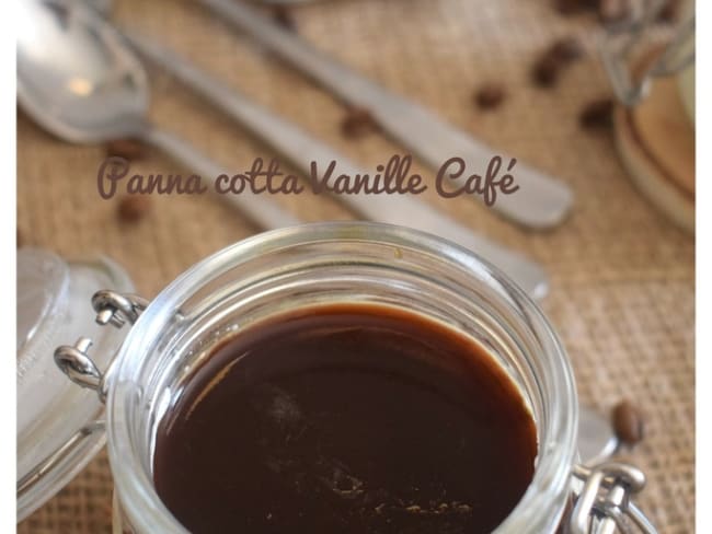 Panna cotta vanille et café