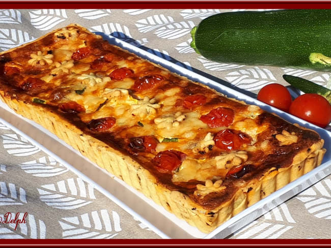 Tarte aux courgettes et tomates