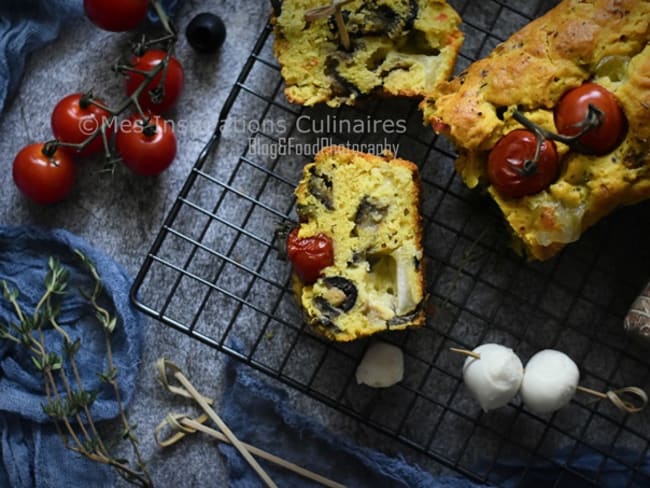 Cake salé aubergines et Mozzarella